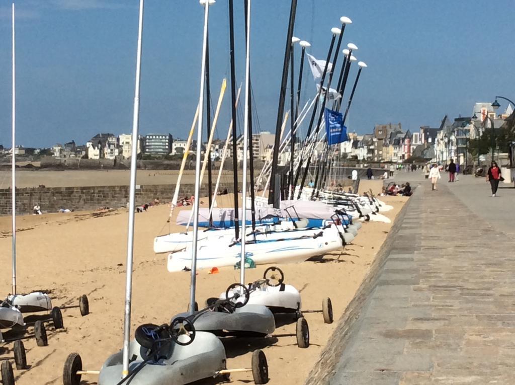 Bel Horizon, Au Pied De La Plage Du Sillon 圣马洛 外观 照片